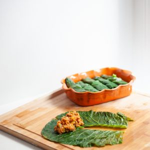 Cajun Stuffed Collard Green