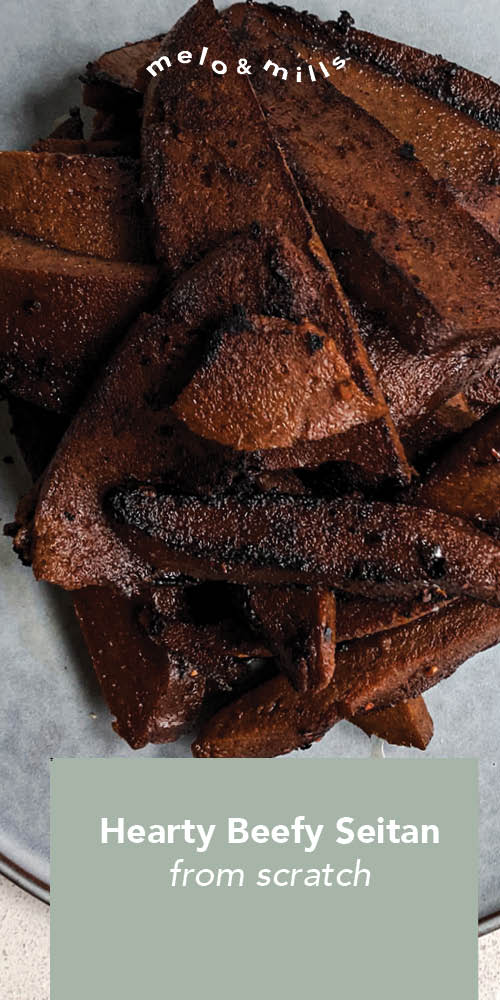 Hearty Seitan "Vegan Beef" from Scratch! Melo & Mills